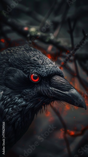 Amazing crow background for wallpaper © Leli