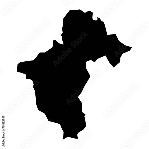 Photography La Vega Province map, administrative division of Dominican Republic