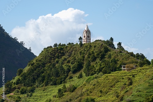 Church in Sao Vicente, Madeira, Portugal, Europe. 