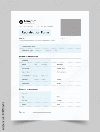 Modern Registration Form