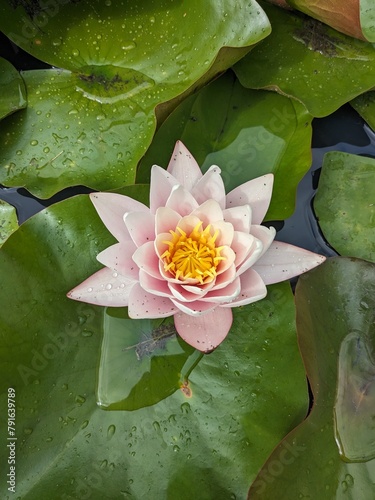 pink water lily