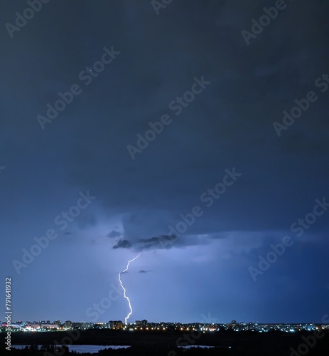 lightning in the city