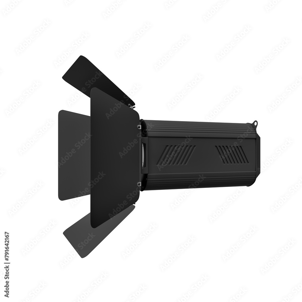 Obraz premium Professional studio spotlight side perspective