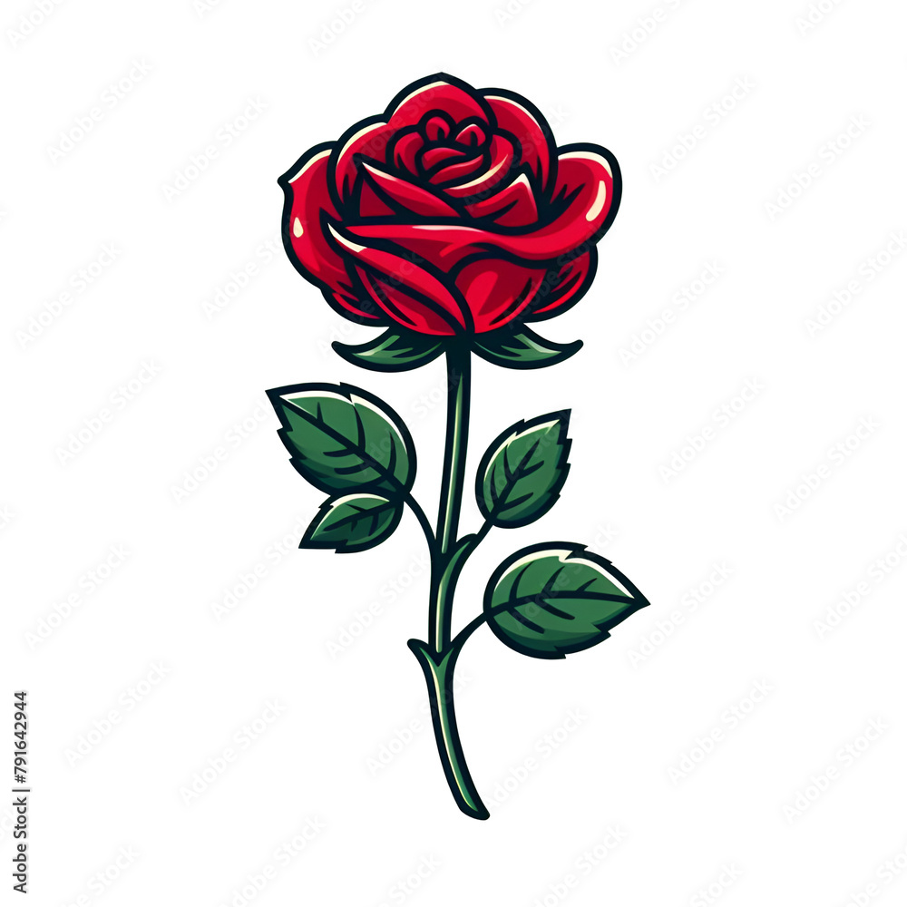 red rose on a white background red rose on a white background