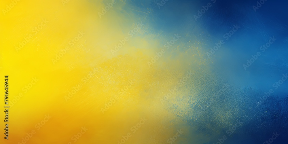 Yellow and blue colors abstract gradient background in the style of, grainy texture, blurred, banner design, dark color backgrounds, beautiful with copy space 