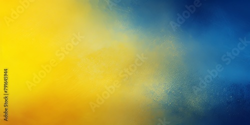 Yellow and blue colors abstract gradient background in the style of, grainy texture, blurred, banner design, dark color backgrounds, beautiful with copy space 