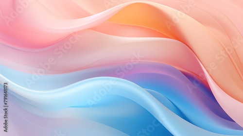 pastel colored abstract waves