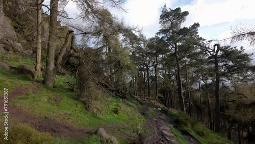 Establishing shot at The Roaches in the Peak District National Park. photo