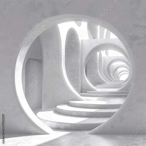 Complementary imagery forms in negative space.