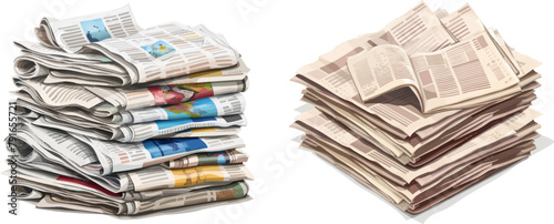 Newspapers vector illustration