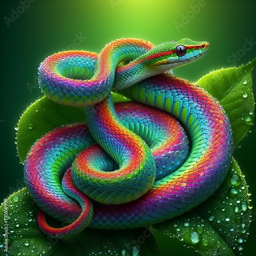 colorfull snake photo
