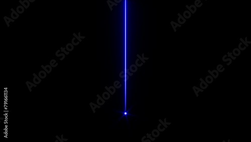 Blue laser show in 4K. Stage laser show.