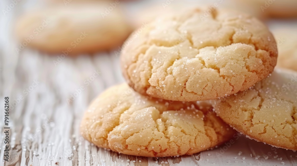 A pile of cookies on a rustic wooden table, perfect for food blogs or bakery advertisements A pile of cookies on a rustic wooden table, perfect for food blogs or bakery advertisements