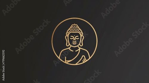 Buddha and line logos.