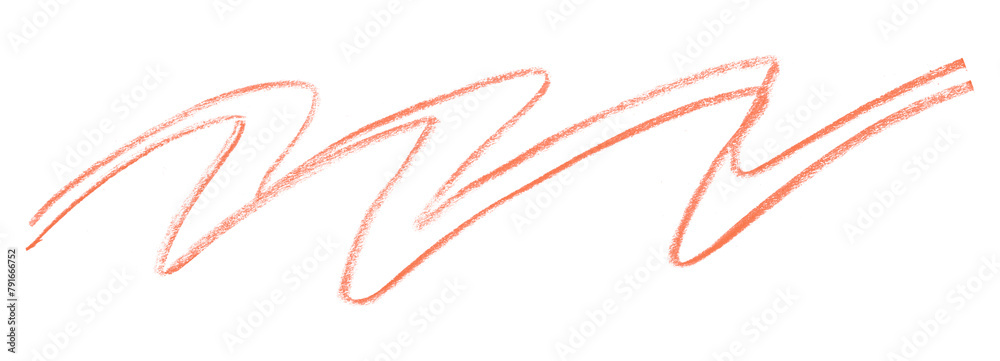 orange pencil strokes isolated on transparent background orange pencil strokes isolated on transparent background