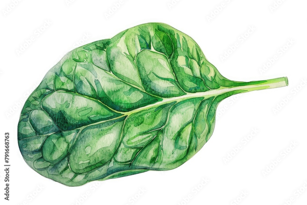 A vibrant green leaf against a clean white backdrop. Perfect for nature or environmental themed projects A vibrant green leaf against a clean white backdrop. Perfect for nature or environmental themed projects