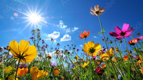 Spring brings warm temperatures and fine weather  marked by sunshine