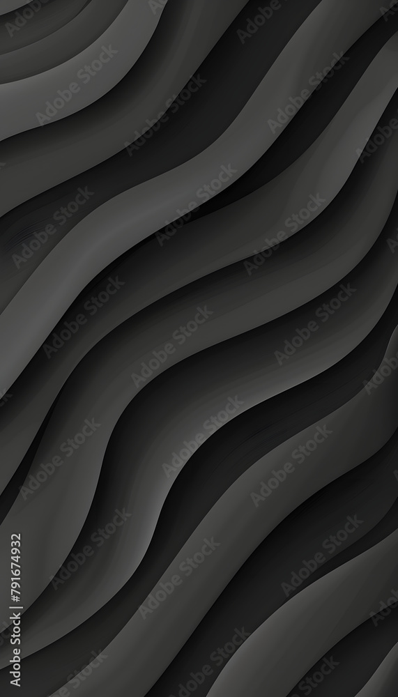 Fototapeta premium Black Wave Abstract