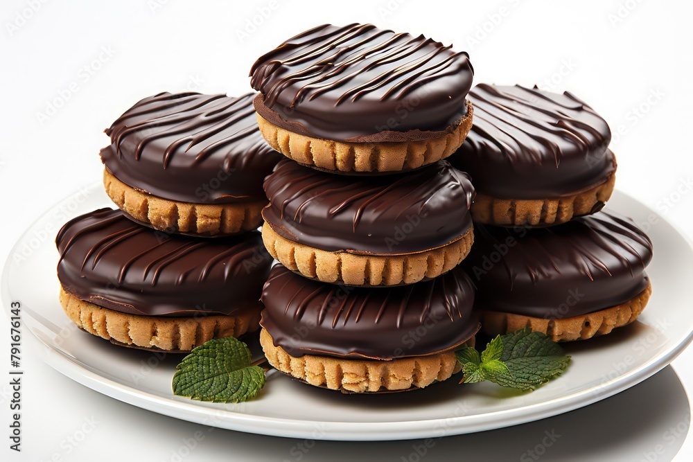 chocolate cookies on a plate chocolate cookies on a plate