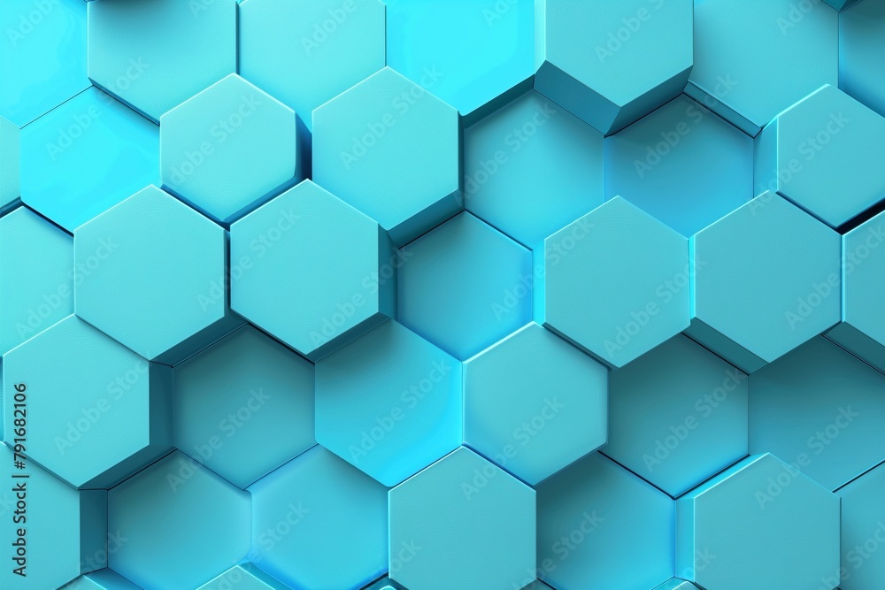 Seamless hexagonal pattern in a cool cyan hue, ideal for web design or desktop backgrounds Seamless hexagonal pattern in a cool cyan hue, ideal for web design or desktop backgrounds