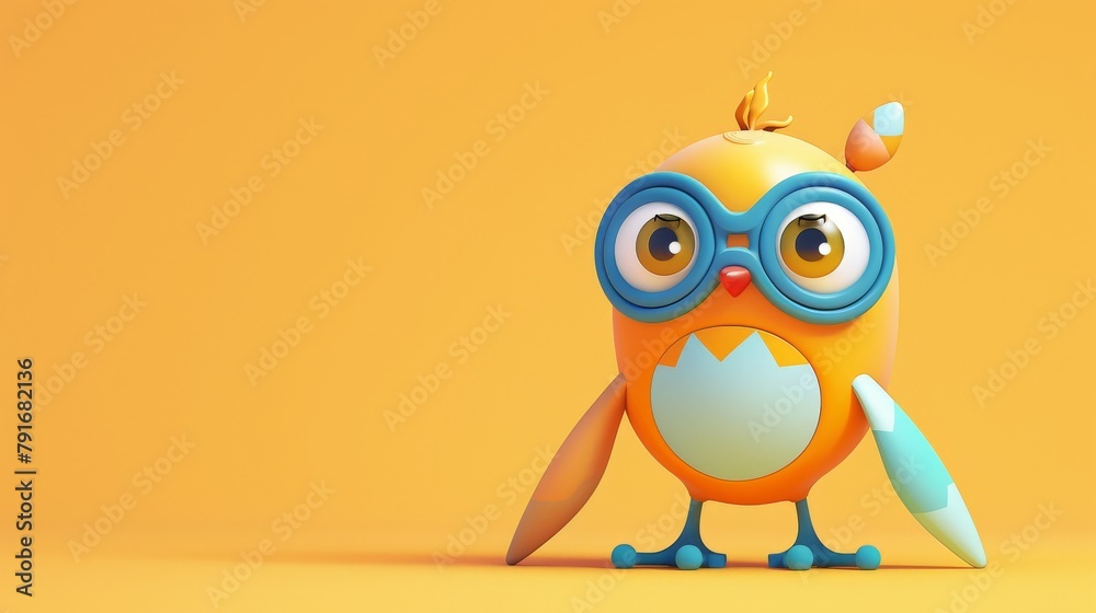 A cute and quirky 3D character design AI generated illustration A cute and quirky 3D character design AI generated illustration