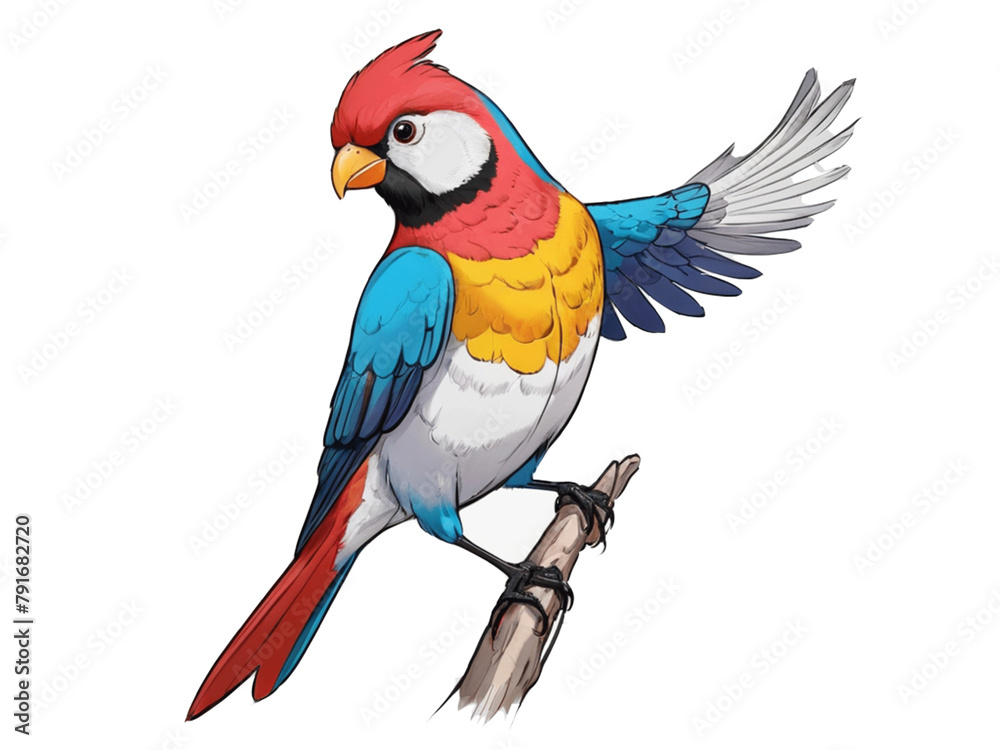 Fototapeta premium blue and yellow macaw ara