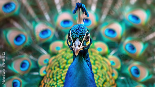 textured background with peacock features