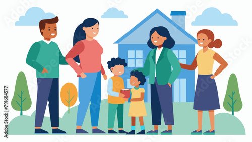 A group of skilled mediators assists families in resolving conflicts over custody and visitation rights promoting healthy coparenting in a