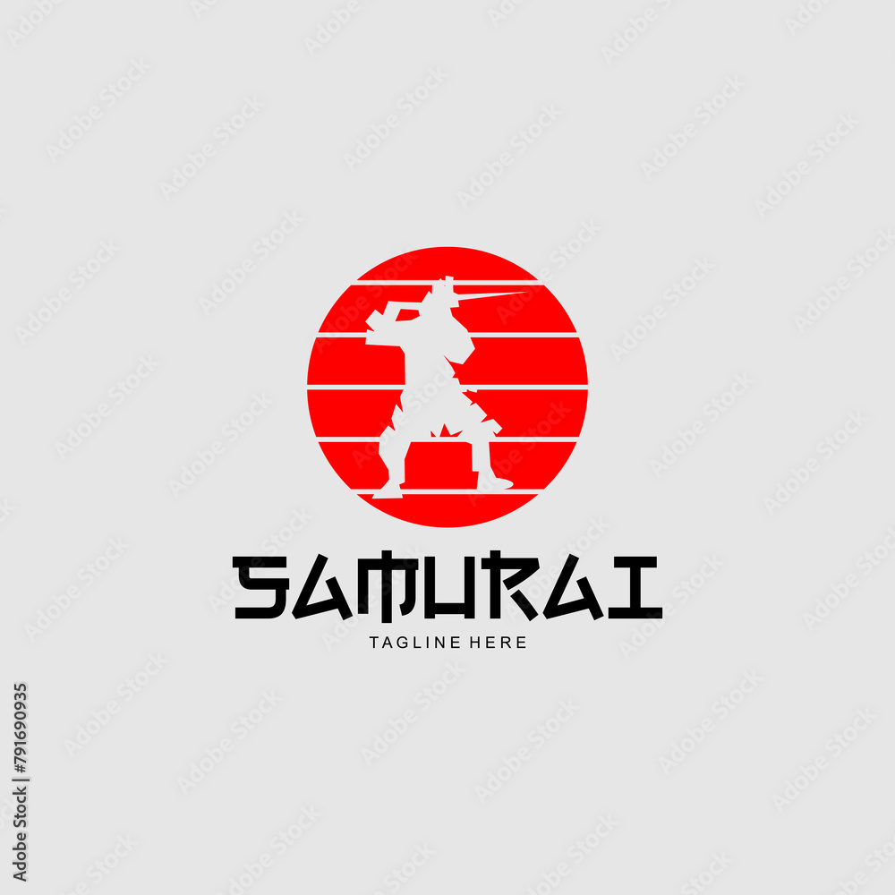 Samurai Ronin Samurai logo vector. Samurai Ronin Samurai logo vector.