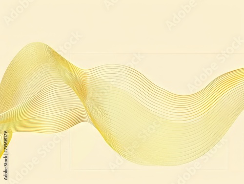 Gold waves on a white background