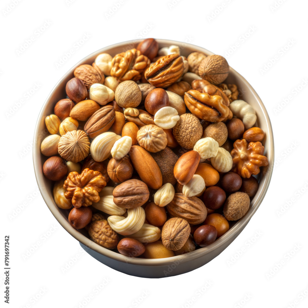 Assorted nuts in a bowl, perfect for healthy snacking Assorted nuts in a bowl, perfect for healthy snacking