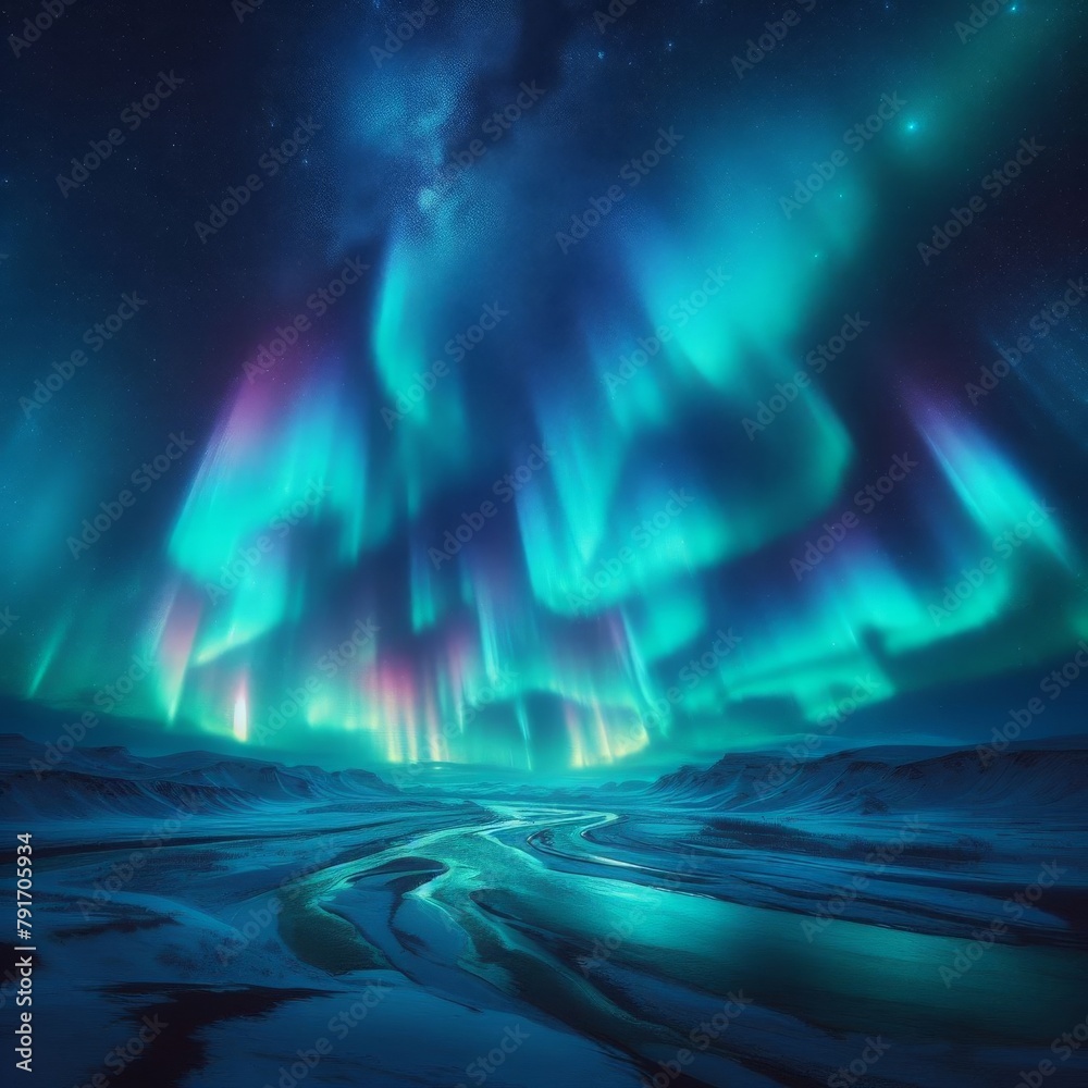  the Aurora Borealis, the Northern Lights, the ethereal dance of colorful lights across the night sky