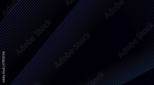 Futuristic tech glow and shinning line.Modern shiny lines futuristic technology pattern. Geometric lines on dark blue background.