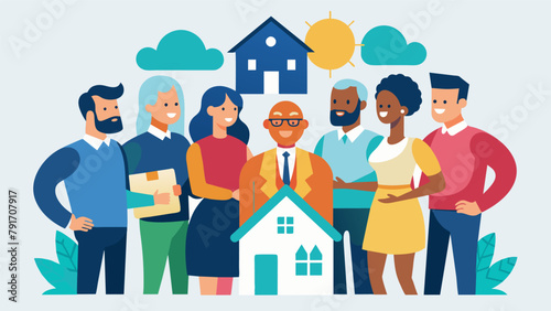 A group of community leaders working together to advocate for affordable housing policies and funding at the local and state level.