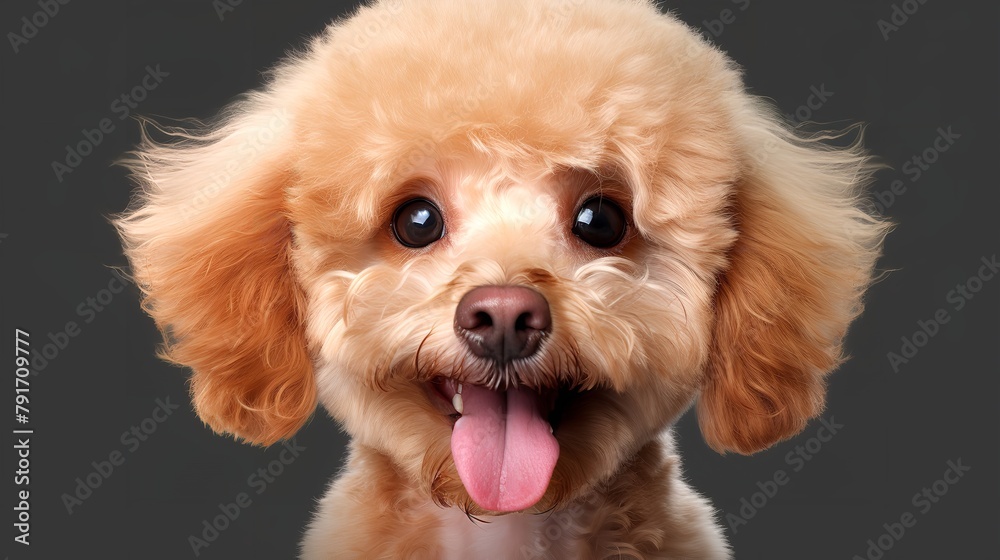 Cute Fluffy Portrait: Smiling Labrador Puppy Dog