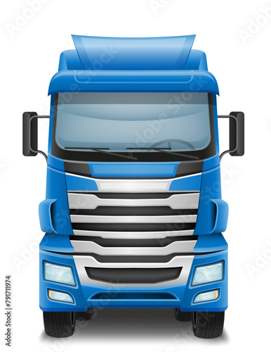 freight truck car delivery cargo anl big vector illustration