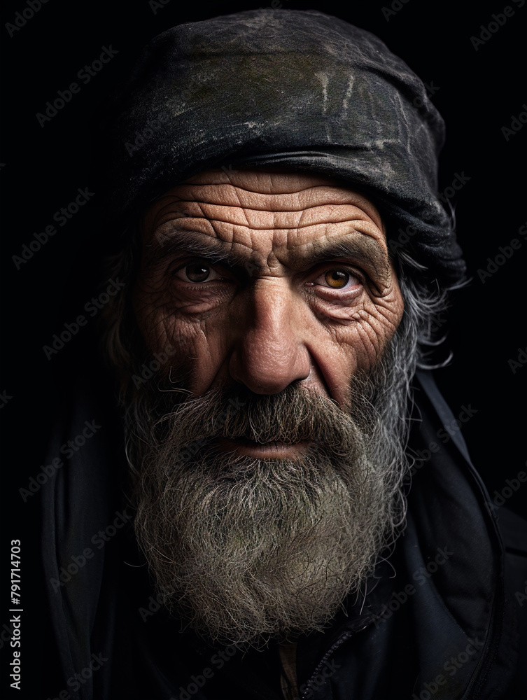 old man barber, dramatic portrait old man barber, dramatic portrait