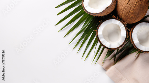 a coconuts and a towel