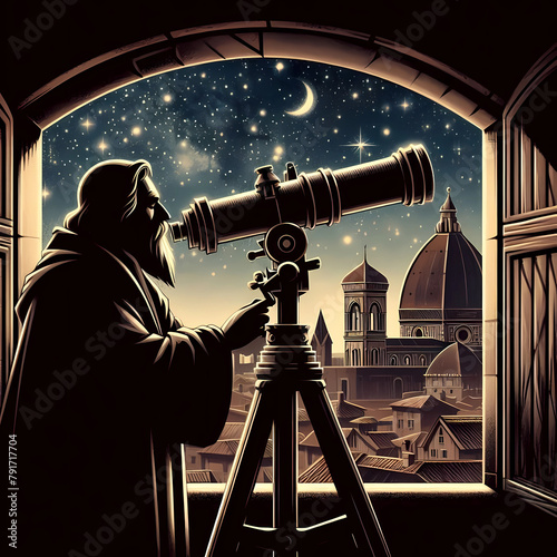 medieval astronomy telescope photo
