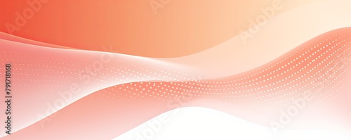 Peach and white vector halftone background with dots in wave shape, simple minimalistic design for web banner template presentation background. with copy space for photo text or product, blank empty c