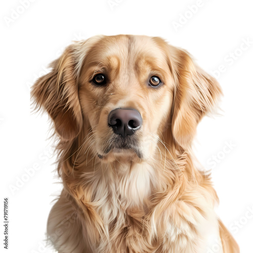 Golden Retriever Dog on transparent png photo