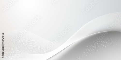Silver and white vector halftone background with dots in wave shape, simple minimalistic design for web banner template presentation background
