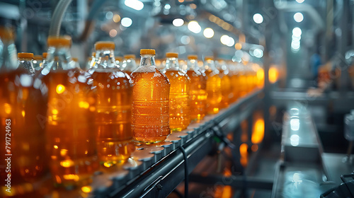 drinks production plant in China  hyperrealistic food photography