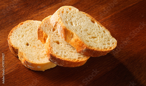 Brotscheiben, Baguette, Brot, Weissbrot, Korn, photo