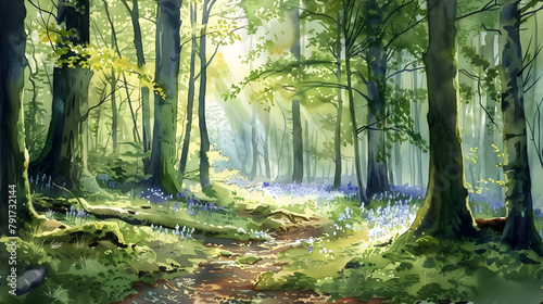 Enchanting Woodland Landsca...