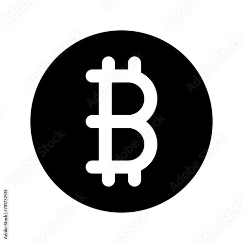 bitcoin glyph icon