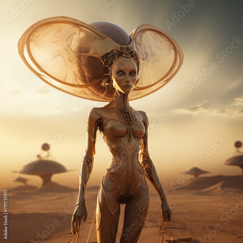 Martian in the desert