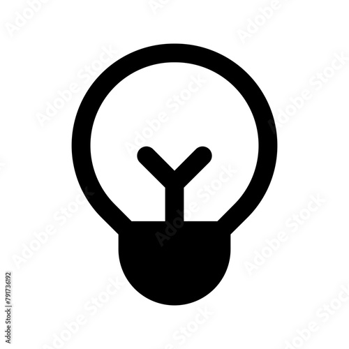 light bulb glyph icon