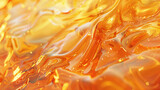 Bright Golden Orange Fluid Abstract Waves Texture Background