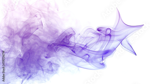 Ethereal Purple Smoke Art Abstract Background in Cool Tones